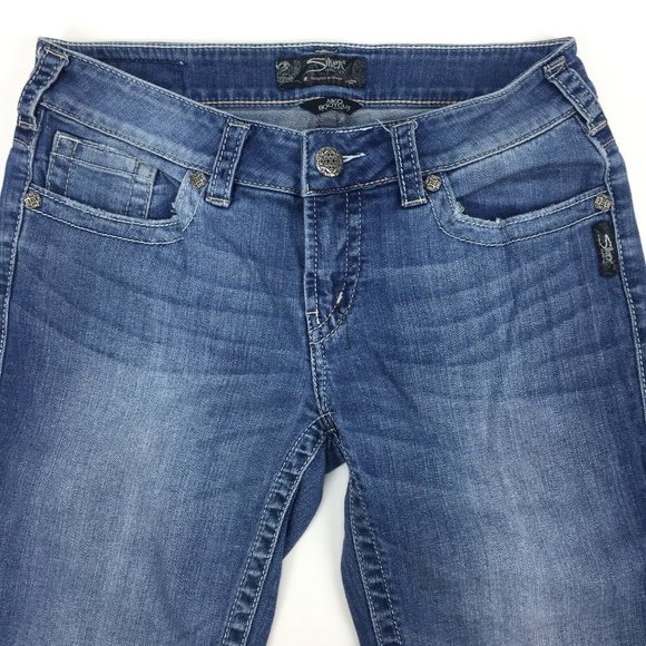 Silver AIKO Boot Cut Denim Jeans 29 waist 31 length - Picture 1 of 6